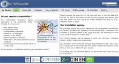 Desktop Screenshot of fasttranslator.ie